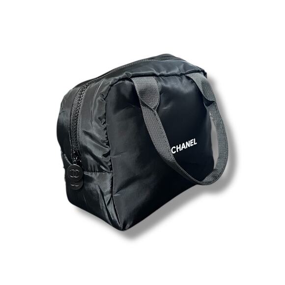 Black Chanel Puffer Makeup Cosmetic Pouch - New In Bag (W/Dust-bag) - Picture 5 of 11